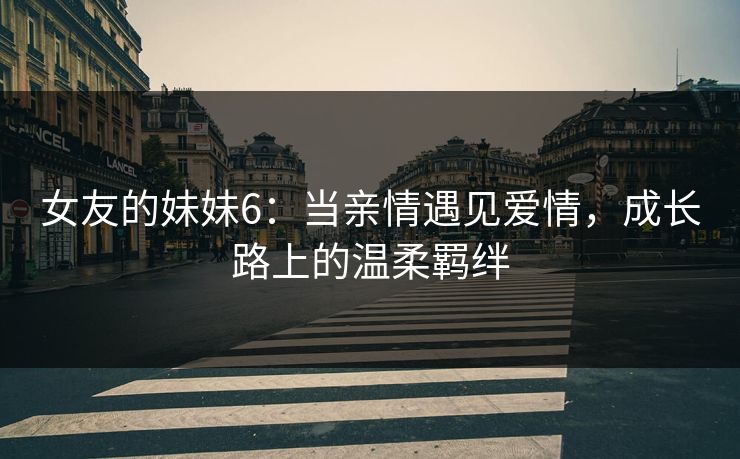 女友的妹妹6：当亲情遇见爱情，成长路上的温柔羁绊